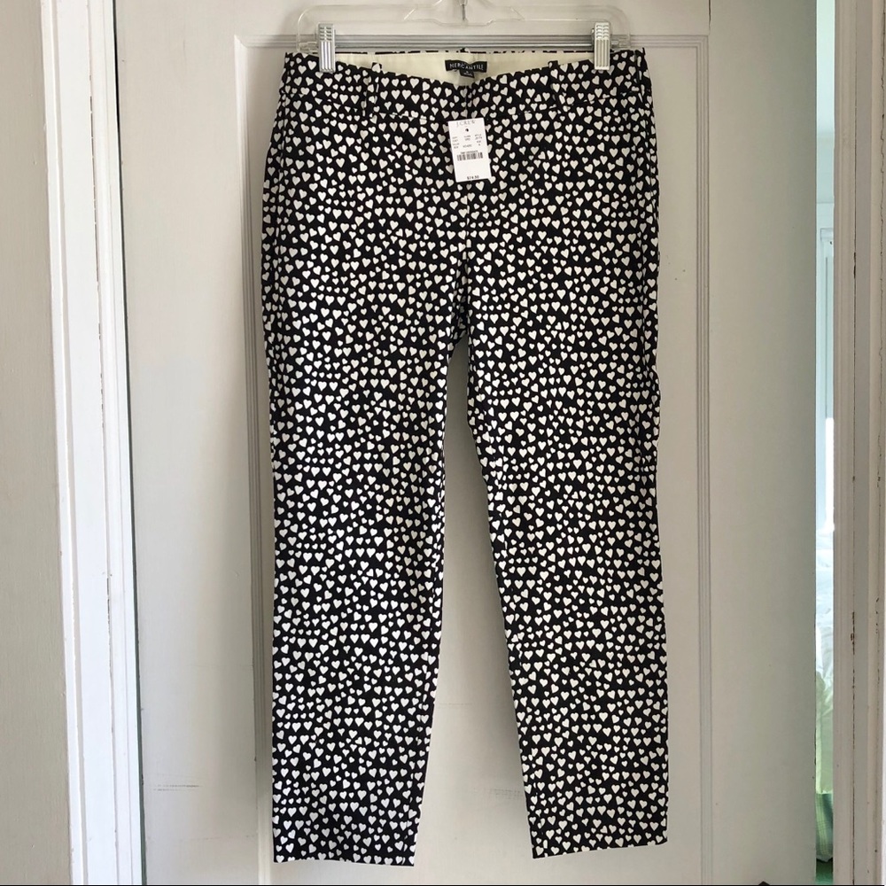 NWT J Crew cropped pants in size 6